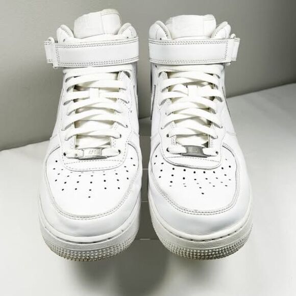 Nike Air Force 1 Mid ‘07 – All White – Men’s Size (11) - Picture 3 of 8
